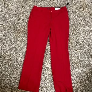 Worthington Curvy Fit Perfect Trouser-Red